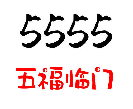 郓城尾号555吉祥号